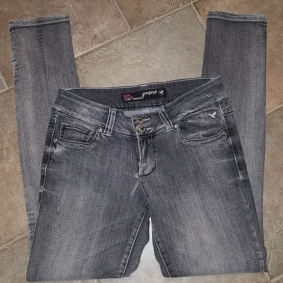 Grey-Wash Grane "Kim" Skinny jean 7 - Picture 4 of 7